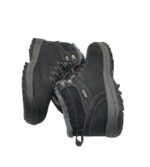 Ghete barbati 41, imitație de piele, negru, imblanite - imagine 4