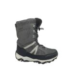 Cizme dama 38, material textil, gri negru, waterproof