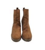 Botine dama New Look 38, material textil, imitatie de piele, maro - imagine 3