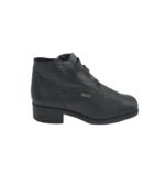 Ghete dama Gino Ventori 40, piele, negru, imblanite