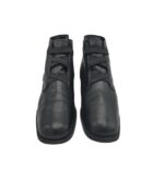 Ghete dama Gino Ventori 40, piele, negru, imblanite - imagine 3