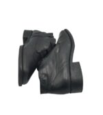 Ghete dama Gino Ventori 40, piele, negru, imblanite - imagine 4