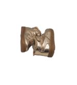 Adidasi copii H & M 20, imitatie de piele, auriu, imblanite - imagine 4