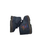 Ghete copii Daumling 21, piele, albastru,  imblanite - imagine 4