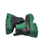 Botine dama 36, imitatie de piele, material textil, negru - imagine 4