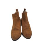 Botine dama Stena 38, piele intoarsa, maro - imagine 3