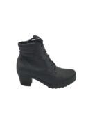 Botine dama Rieker 36, imitatie de piele, nergu