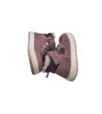 Ghete copii Cupcake 22, imitatie de piele, mov, imblanite - imagine 4