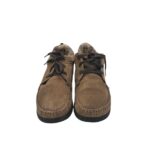 Ghete dama Helvesko 38, piele intoarsa, bej, captusite, imblanite - imagine 3