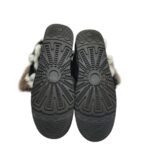 Cizme dama 39, piele intoarsa, negru,  imblanite - imagine 5