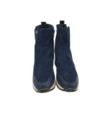 Ghete dama 36, material textil, imitatie de piele, albastru - imagine 3