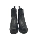 Ghete dama Rieker 37, imitatie de piele, negru - imagine 3