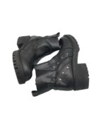 Ghete dama Rieker 37, imitatie de piele, negru - imagine 4