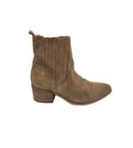 Botine dama Pavement 37, piele intoarsa, bej