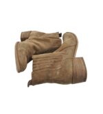 Botine dama Pavement 37, piele intoarsa, bej - imagine 4