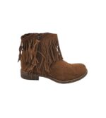 Botine dama Graceland 38, material textil, maro
