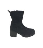 Botine dama Landrover 39, material textil, negru