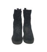 Botine dama Landrover 39, material textil, negru - imagine 3