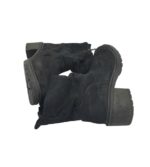 Botine dama Landrover 39, material textil, negru - imagine 4