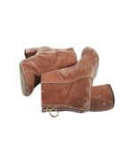 Botine dama Office London 38, material textil, maro - imagine 4