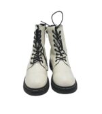 Ghete dama Dockers 39, imitatie de piele, alb , captusite - imagine 3