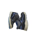 Adidasi copii Lico 30, piele intoarsa, imitatie de piele, negru gri - imagine 4