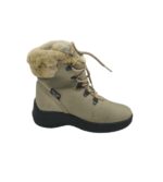 Ghete dama Willow 36, material textil, gri,  imblanite