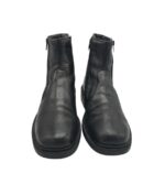 Ghete barbati Rieker 45, piele, negru, imblanite - imagine 3