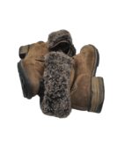 Ghete dama Josef Seibel 41, piele intoarsa, maro, imblanite - imagine 4