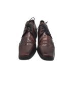 Pantofi barbati Junes 42, piele, negru maro - imagine 3