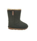 Cizme copii Blackfox 35, piele, gri, imblanite