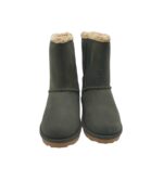 Cizme copii Blackfox 35, piele, gri, imblanite - imagine 3