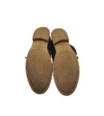 Ghete dama 38, piele intoarsa, negru - imagine 5