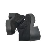 Botine dama Graceland 41, material textil, negru - imagine 4