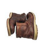 Ghete barbati Am 42, piele, maro - imagine 4