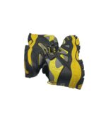 Ghete copii Fashion 33, imitație de piele, negru galben, captusite - imagine 4