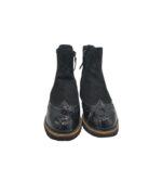 Ghete dama Tamaris 37, piele, negru - imagine 3