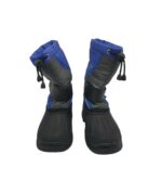 Cizme copii Cortina 32, material textil, alte materiale, negru albastru, imblanite - imagine 3