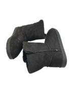 Cizme copii Graceland 33, material textil, negru, imblanite - imagine 4