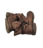 Ghete dama Bama 39, imitatie de piele, maro, imblanite - imagine 4