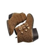 Botine dama Alma en Pena 39, piele intoarsa, maro - imagine 4