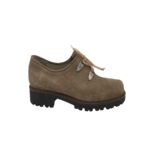 Pantofi dama Geier Wally 39, piele intoarsa, bej