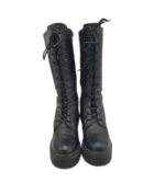 Cizme dama Claudia Ghizzani 37, imitație de piele, negru - imagine 3