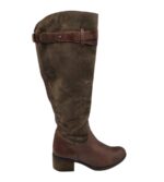 Cizme dama Freeflex 41, piele, piele intoarsa, maro