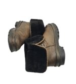 Cizme dama 40, piele, bej, imblanite - imagine 4