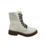 Ghete dama Claudia Ghizzani 39, imitație de piele, alb