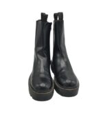 Ghete dama H&M 36, imitatie de piele, material textil, negru - imagine 3