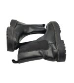 Ghete dama H&M 36, imitatie de piele, material textil, negru - imagine 4