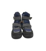 Ghete copii Vty 29, imitație de piele, material textil, gri albastru, captusite - imagine 3