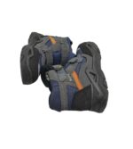 Ghete copii Vty 29, imitație de piele, material textil, gri albastru, captusite - imagine 4